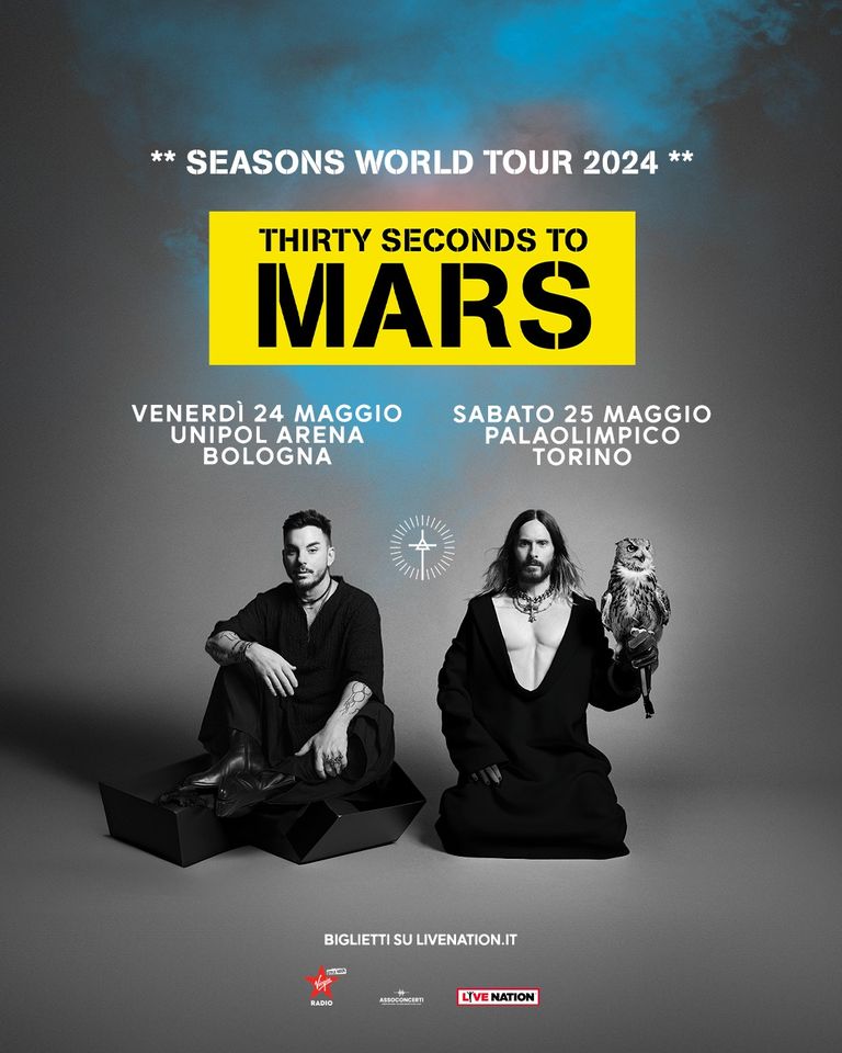 Billets Thirty Seconds to Mars (Unipol Arena - Bologne)