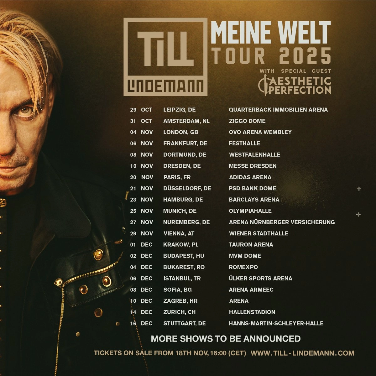 Billets Till Lindemann (Hallenstadion - Zurich)