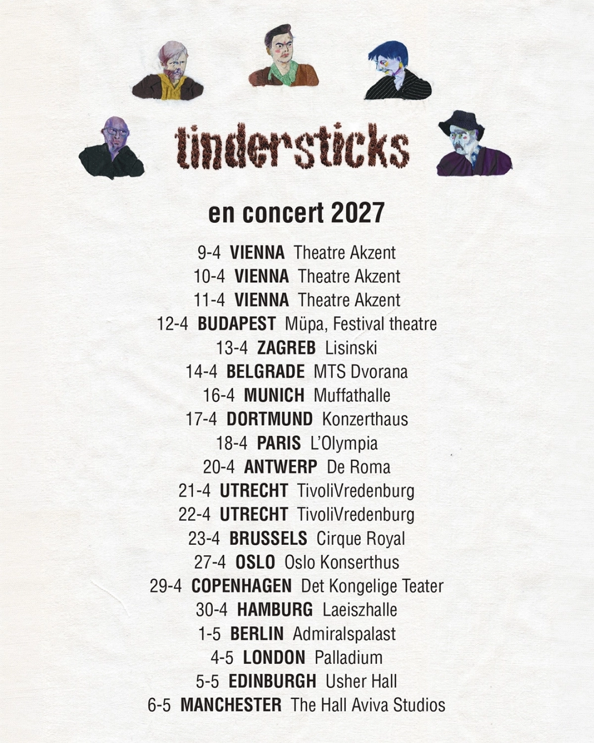 Tindersticks in der London Palladium Tickets