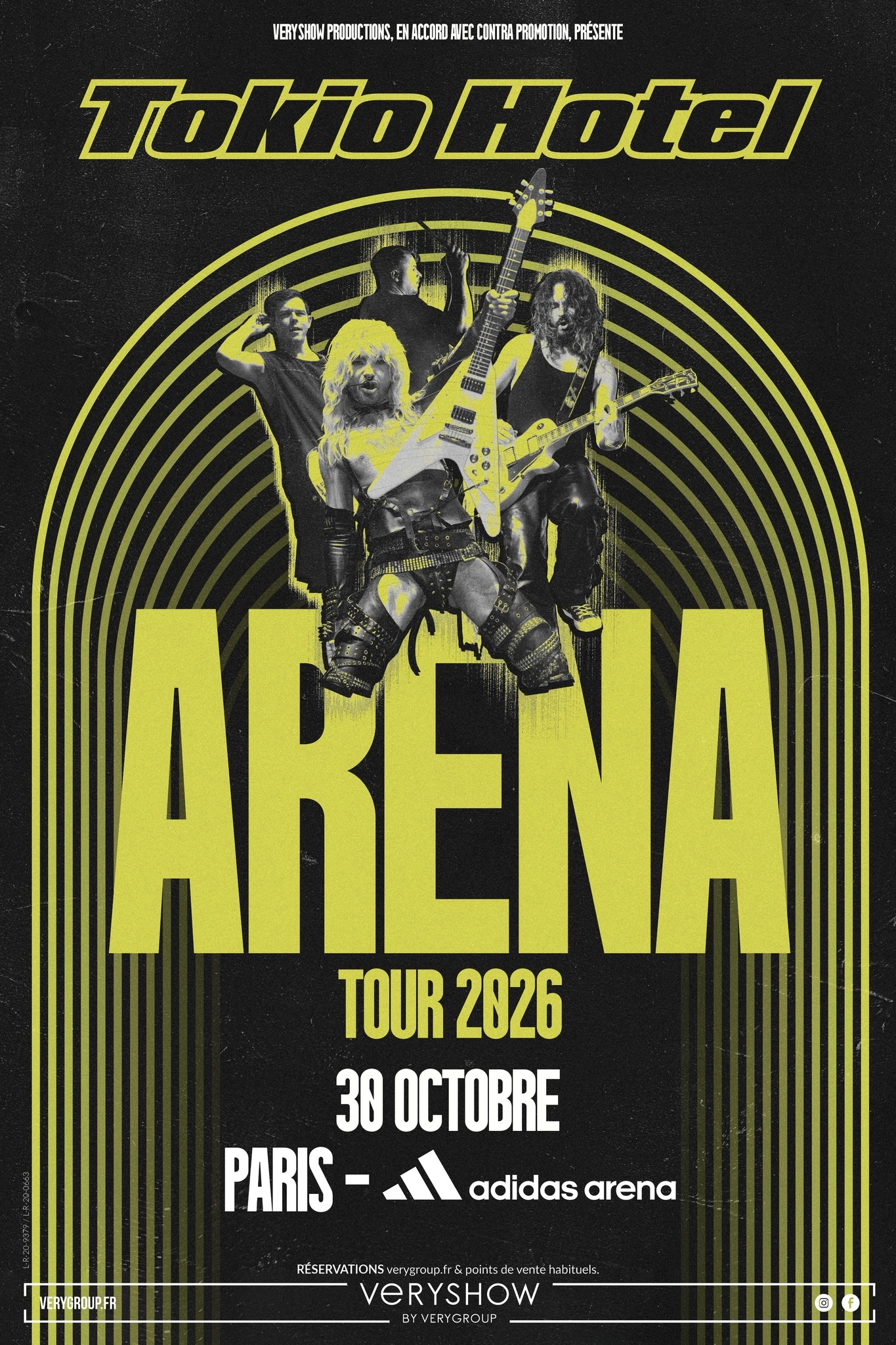 Billets Tokio Hotel (Adidas Arena - Paris)
