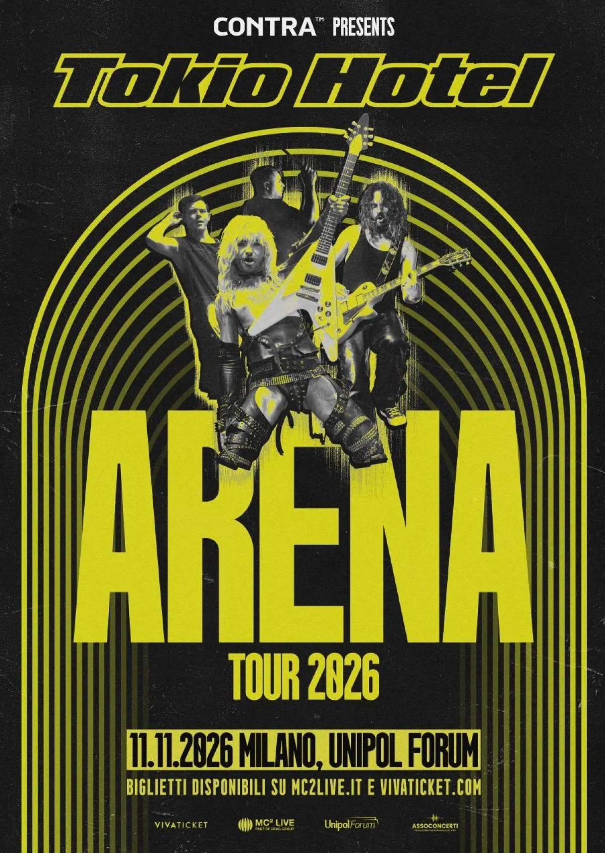 Billets Tokio Hotel (Forum Milano - Milan)