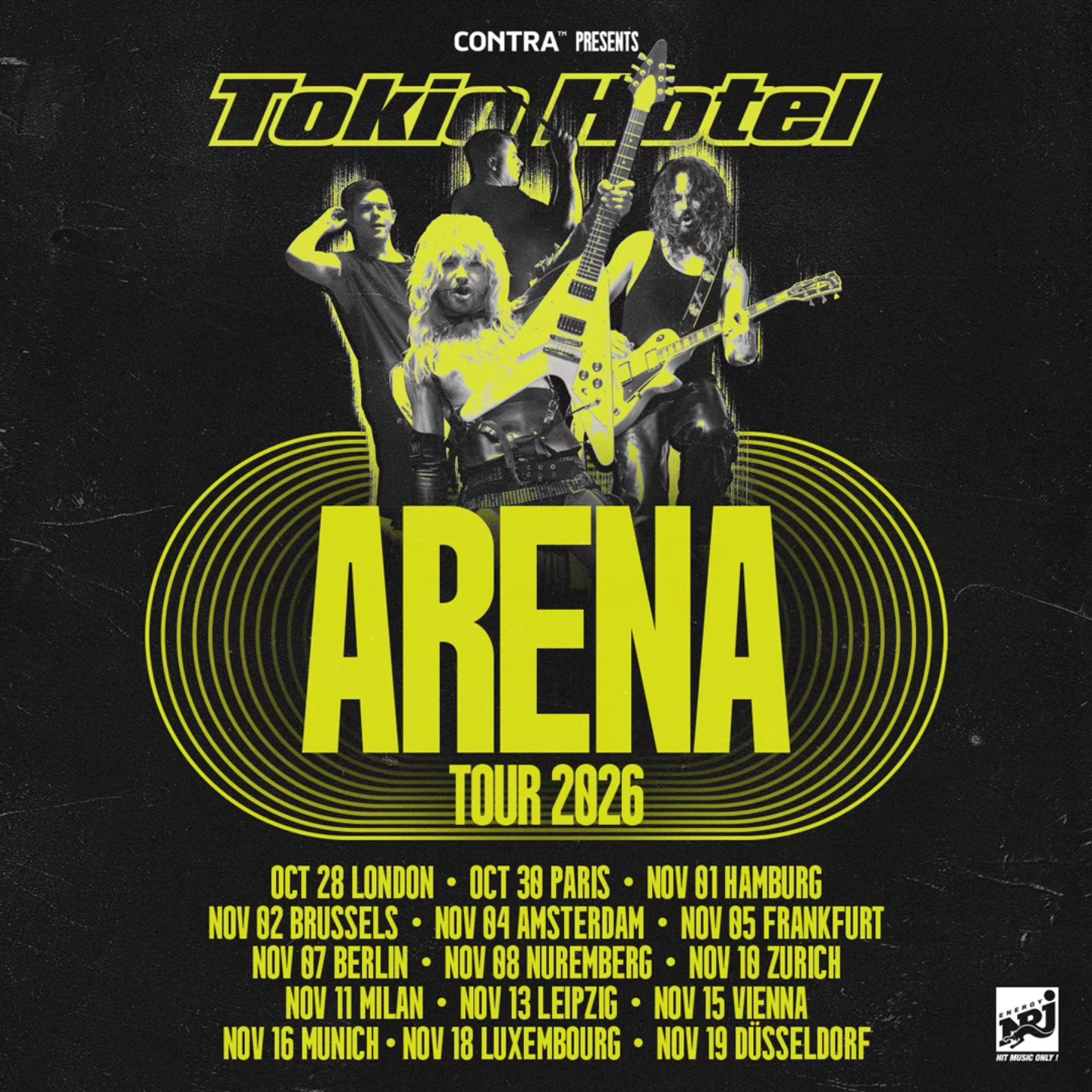 Billets Tokio Hotel (PSD Bank Dome - Düsseldorf)