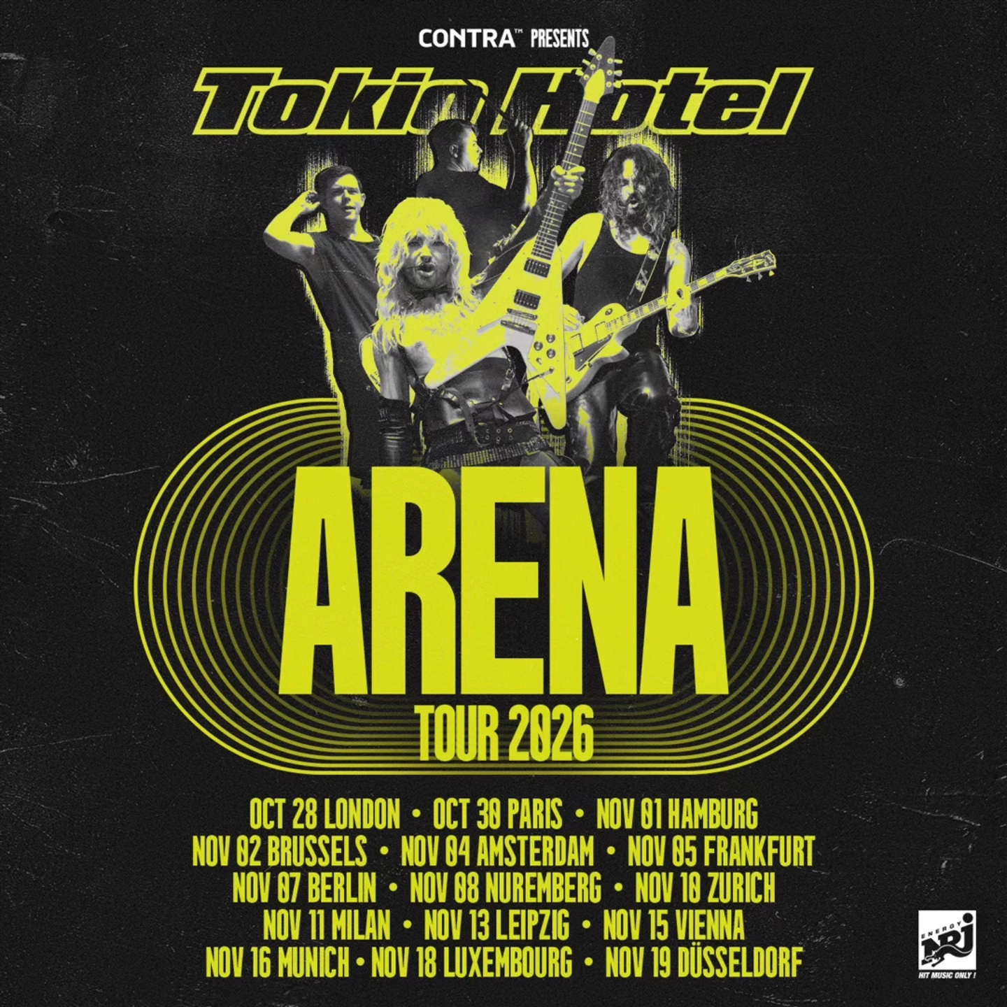 Billets Tokio Hotel (Uber Arena - Berlin)