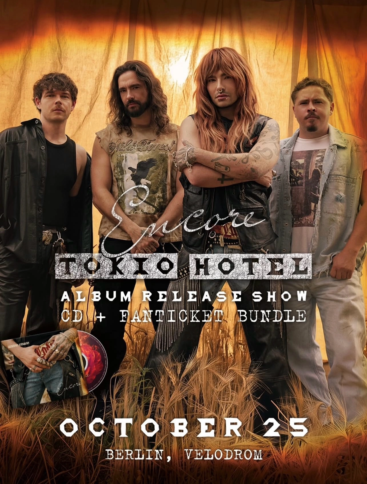 Tokio Hotel in der Velodrom Berlin Tickets