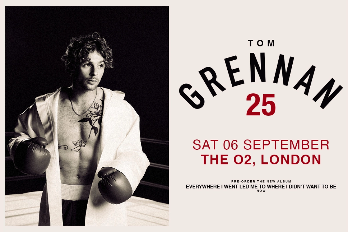 Tom Grennan at The O2 Arena Tickets