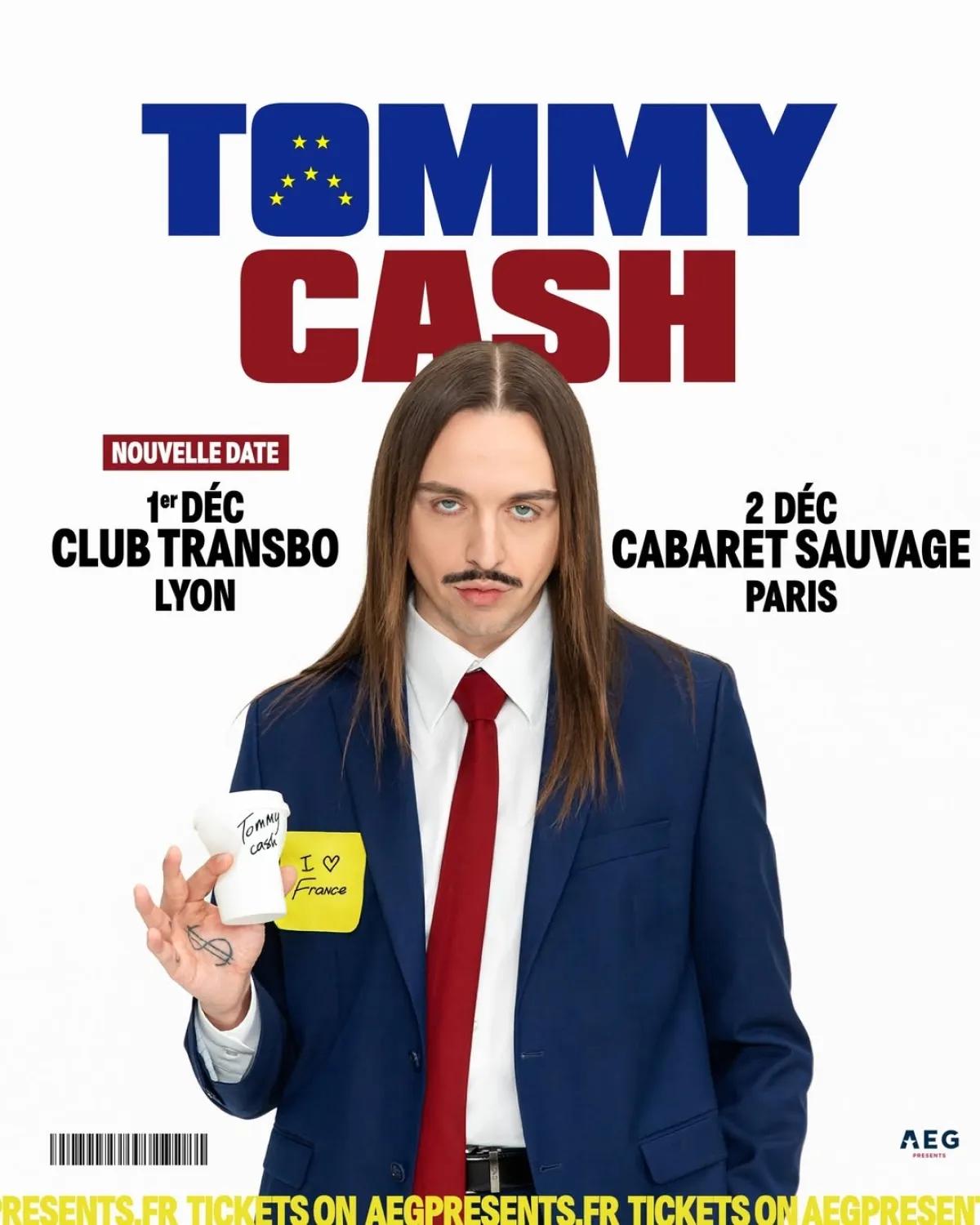 Billets Tommy Cash (Le Transbordeur - Villeurbanne)