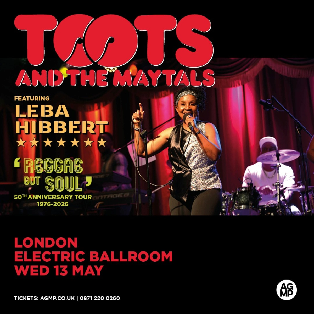 Billets Toots And The Maytals (Electric Ballroom - Londres)