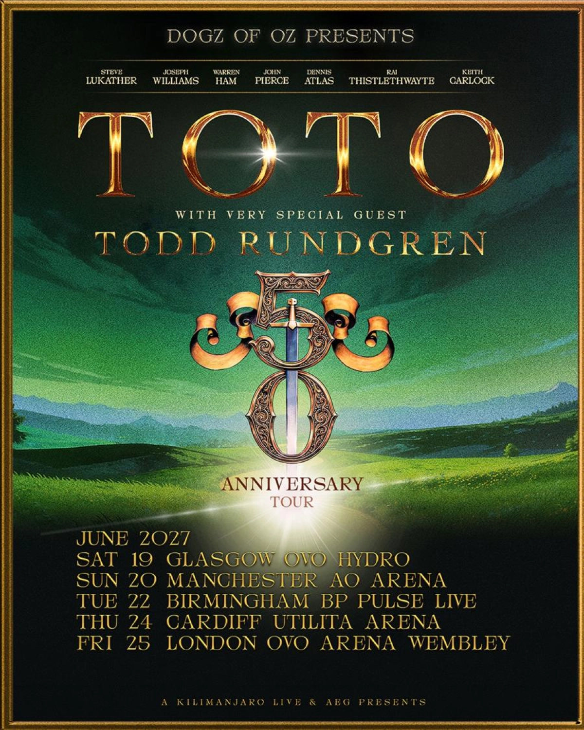 Toto in der OVO Arena Wembley Tickets