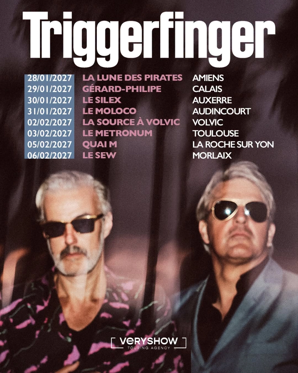 Billets Triggerfinger (Centre Gerard Philipe - Calais)