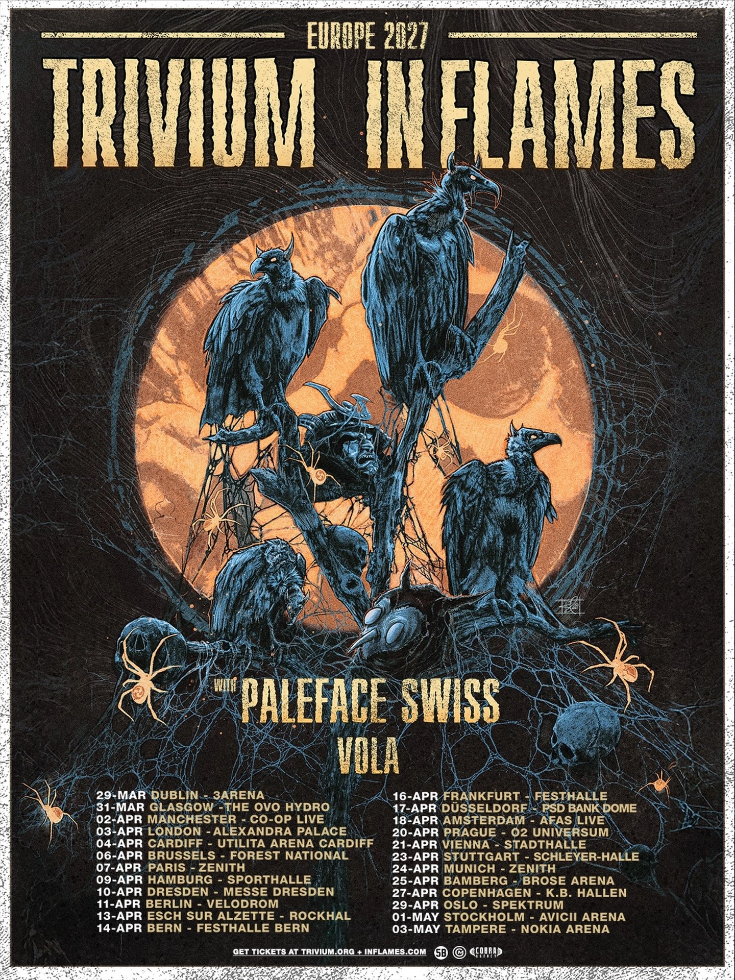 Billets Trivium - In Flames (3Arena Dublin - Dublin)
