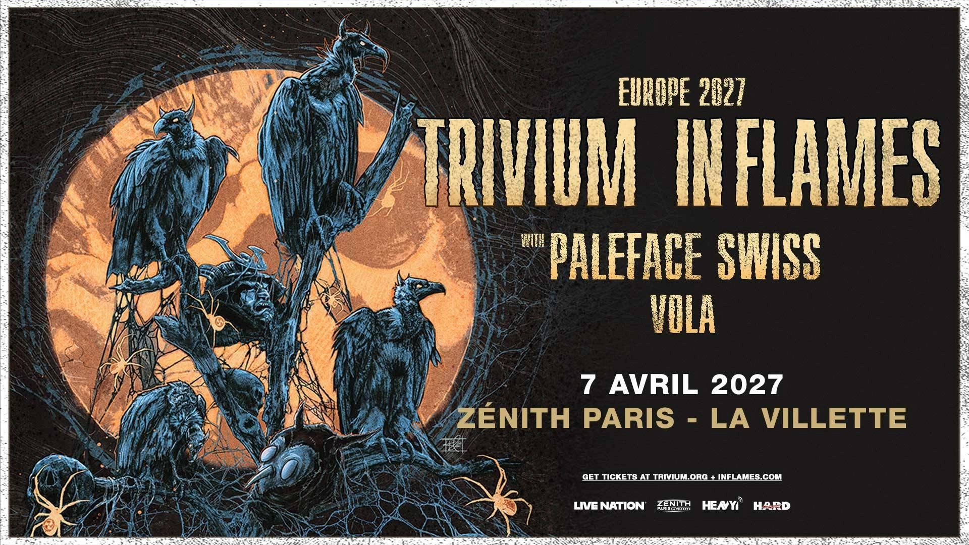 Billets Trivium - In Flames (Zenith Paris - Paris)