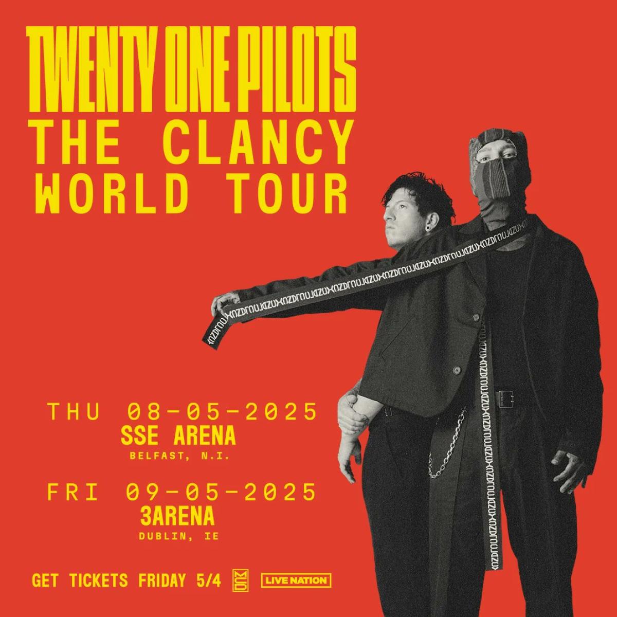 Twenty One Pilots - The Clancy World Tour at 3Arena Dublin Tickets