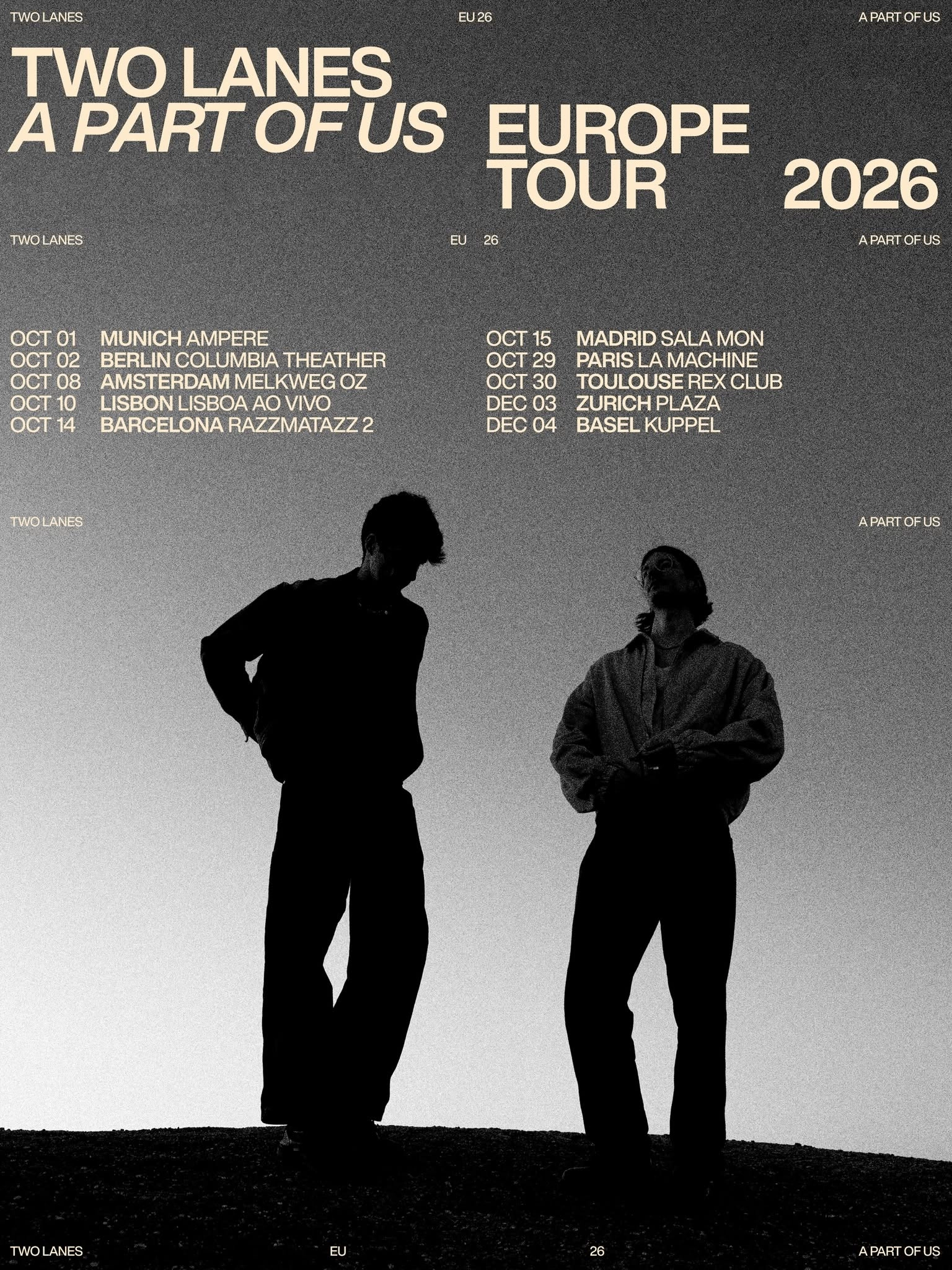 Two Lanes at Ampere Muffatwerk Tickets