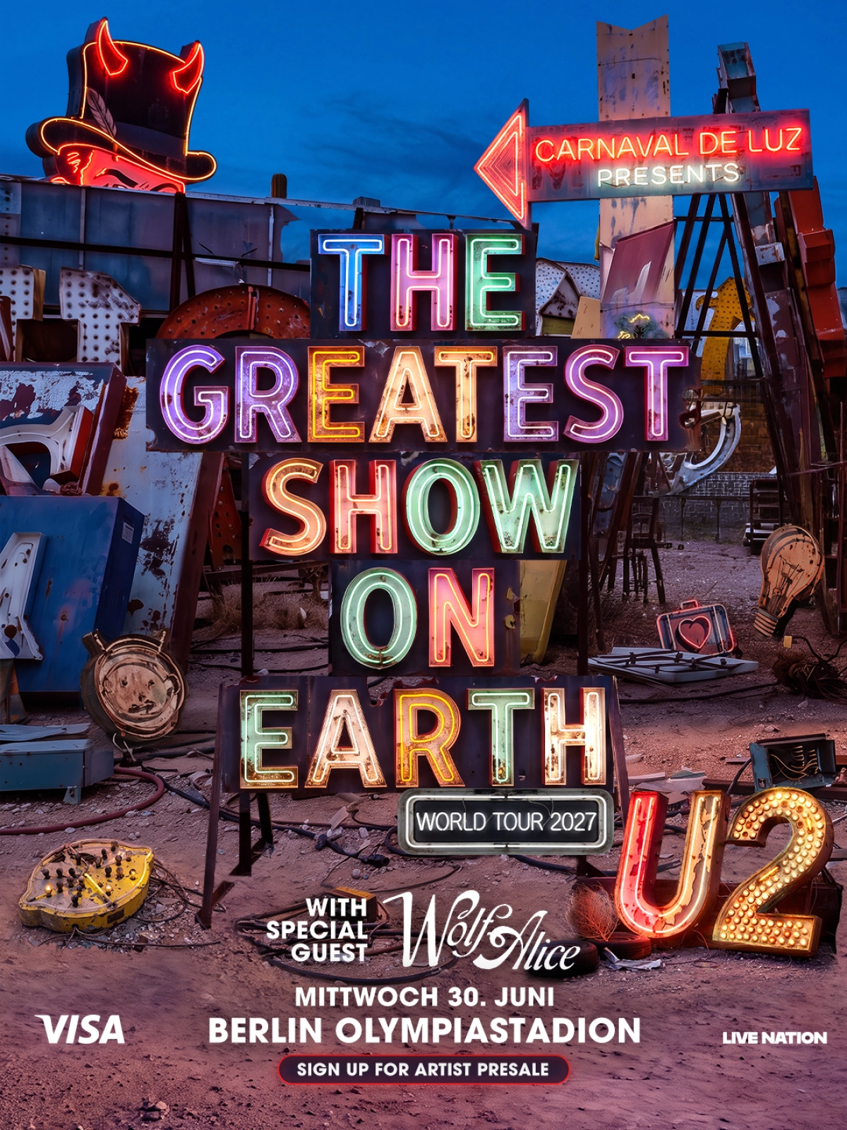 U2 in der Olympiastadion Tickets