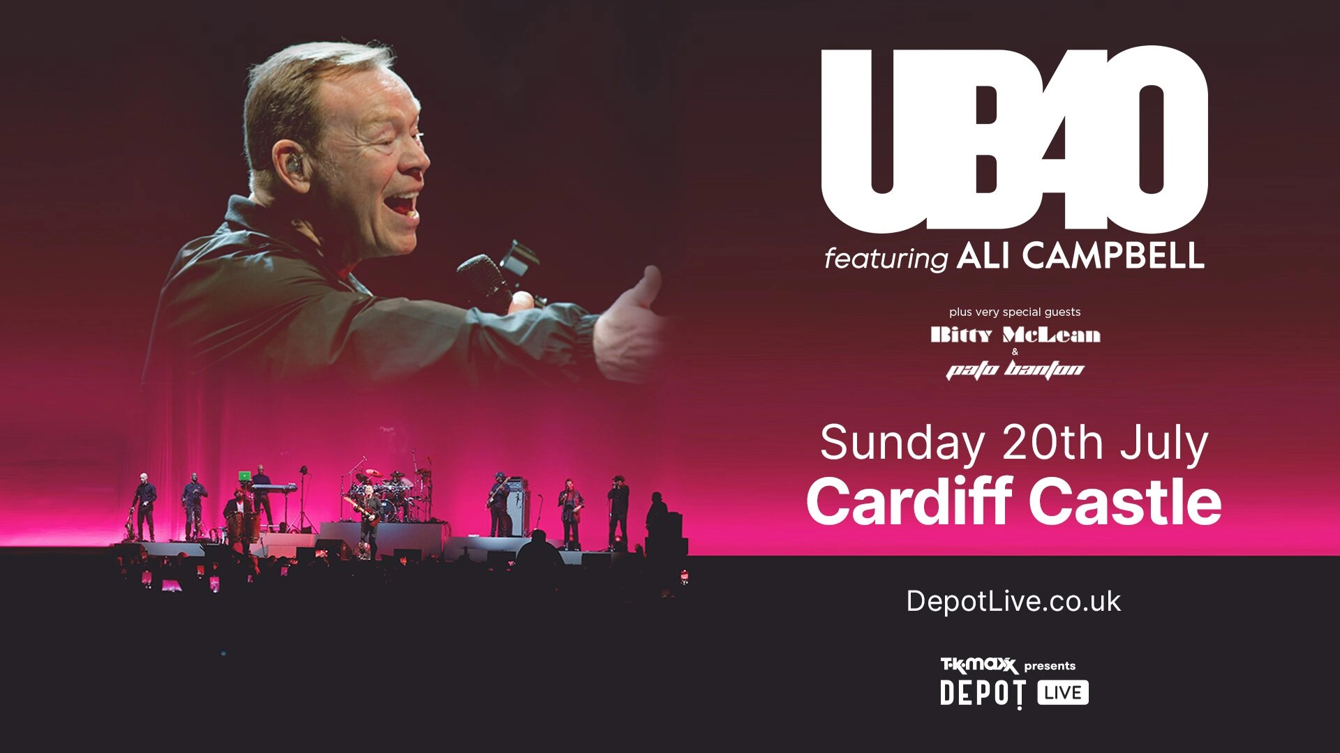 Ub40 Featuring Ali Campbell at Cardiff Castle Tickets