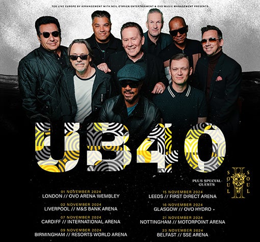 Billets Ub40 (with Special Guests Soul Ii Soul) (Cardiff International Arena - Cardiff)