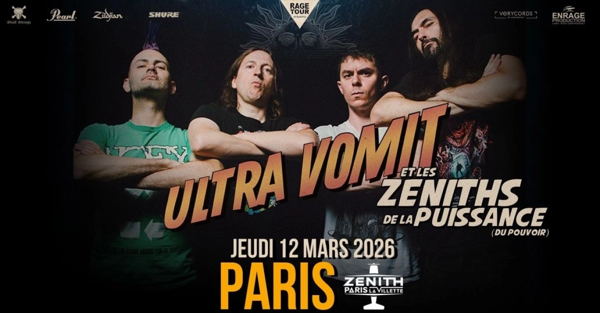 Billets Ultra Vomit (Zenith Paris - Paris)