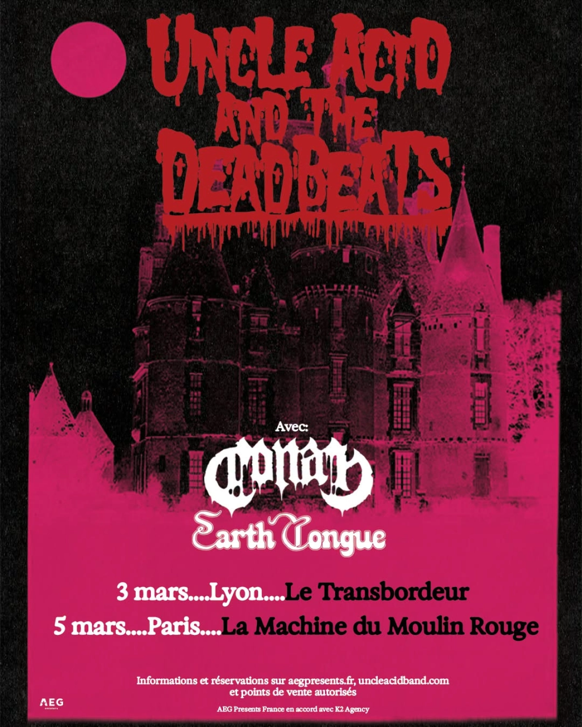 Uncle Acid and the Deadbeats at La Machine du Moulin Rouge Tickets