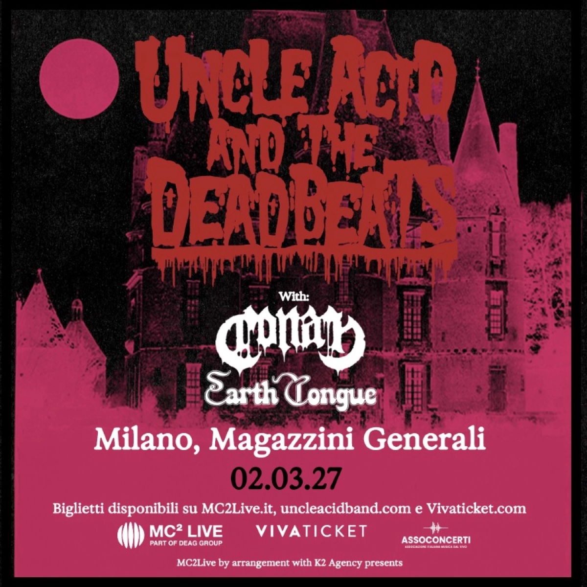 Uncle Acid and the Deadbeats al Magazzini Generali Tickets