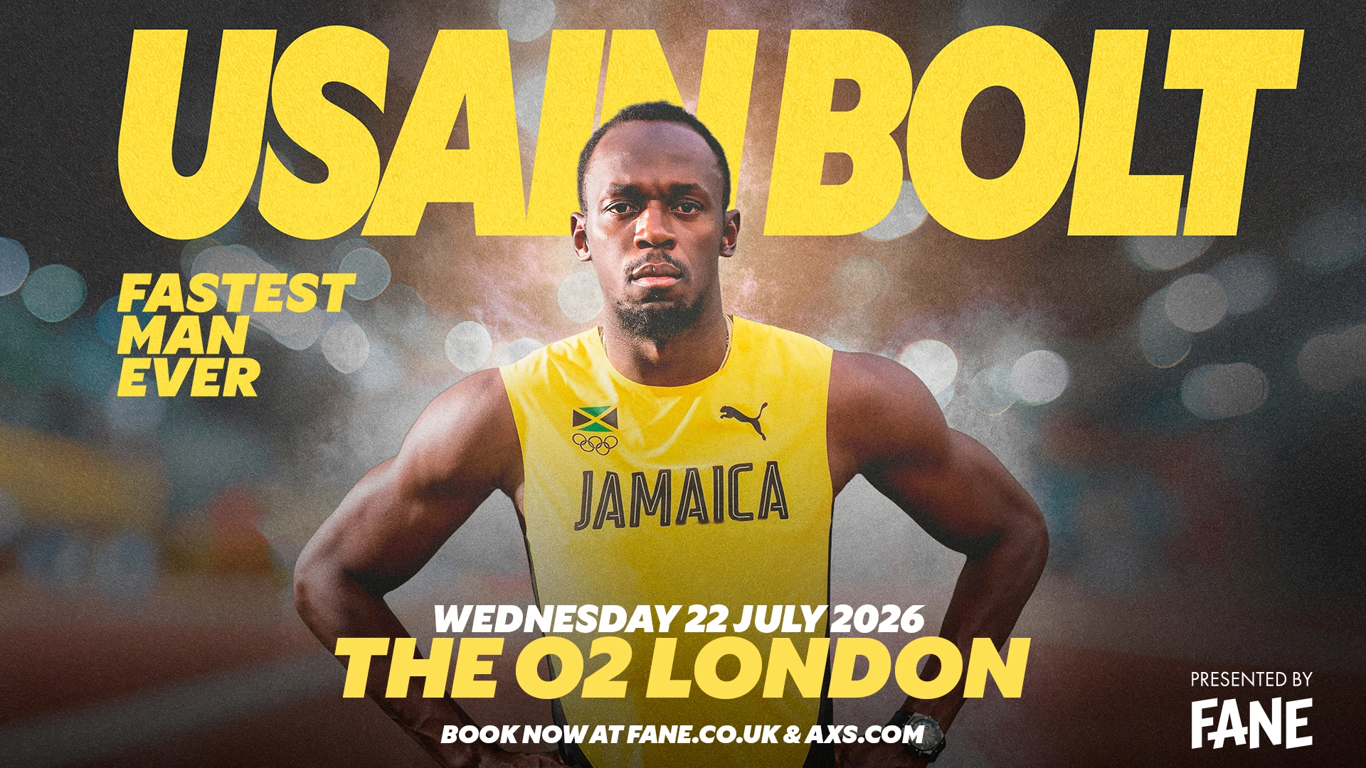 Billets Usain Bolt: Fastest Man Ever (O2 Arena - Londres)