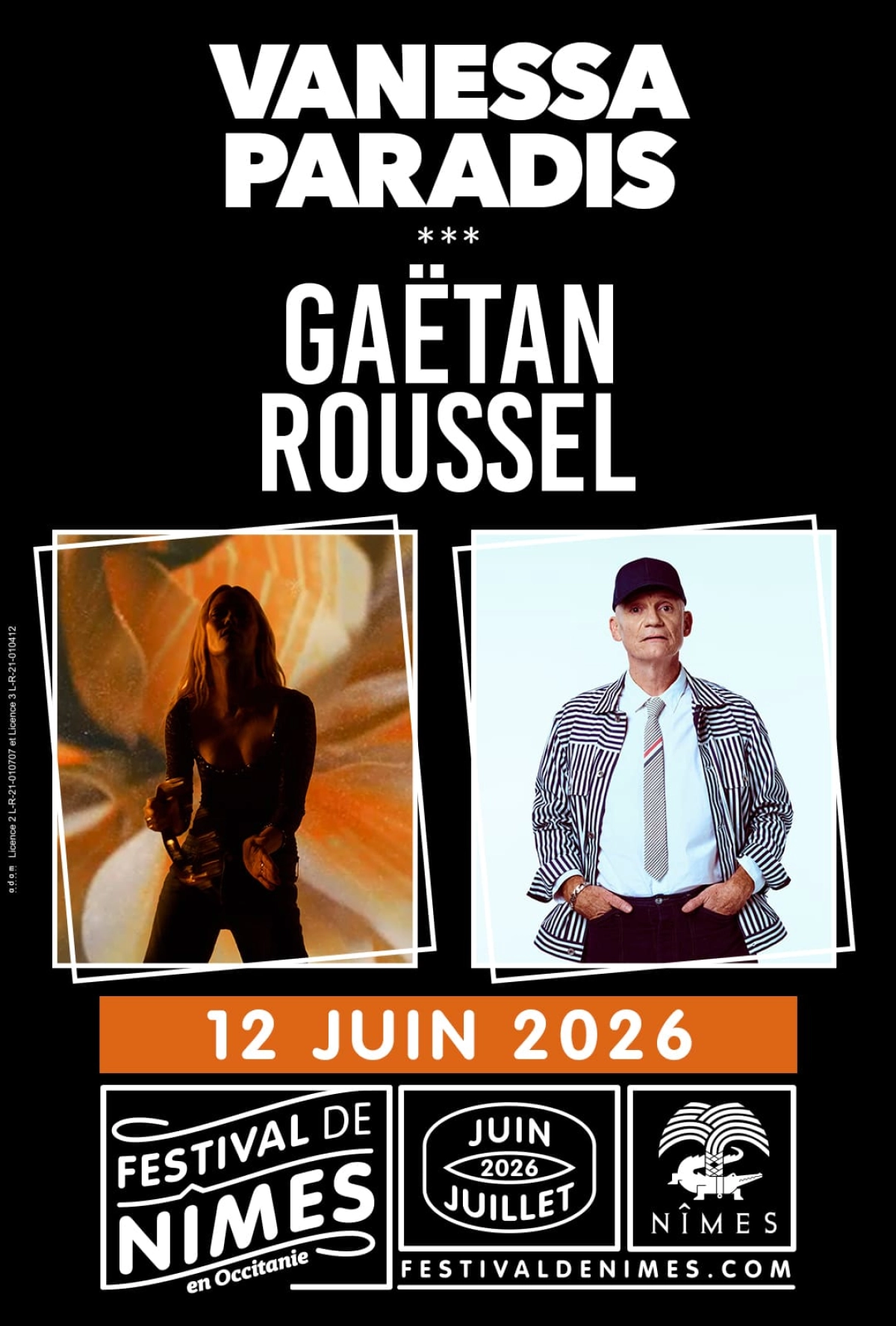 Billets Vanessa Paradis - Gaetan Roussel (Arenes de Nimes - Nimes)