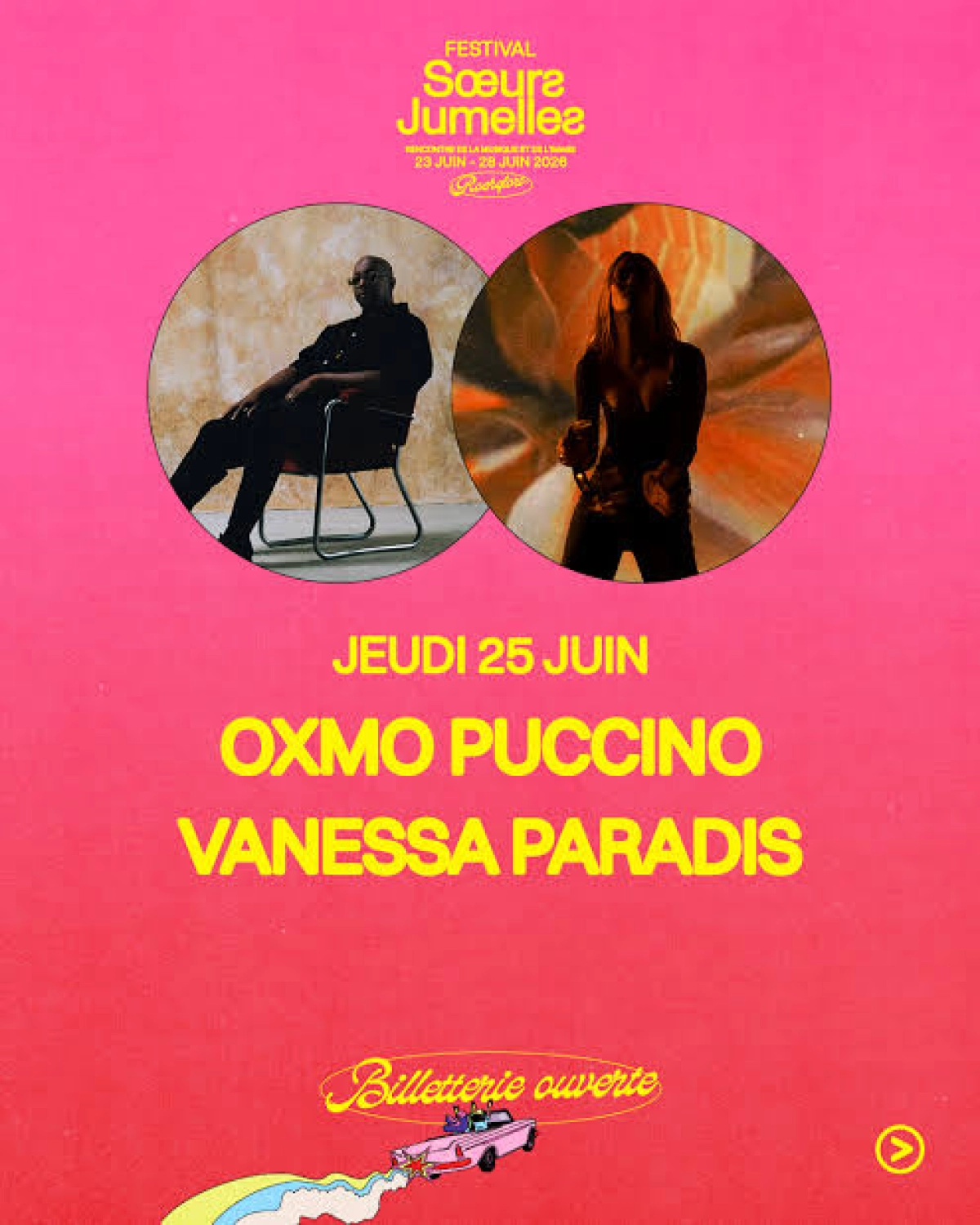 Billets Vanessa Paradis - Oxmo Puccino (La Corderie Royale - Rochefort)