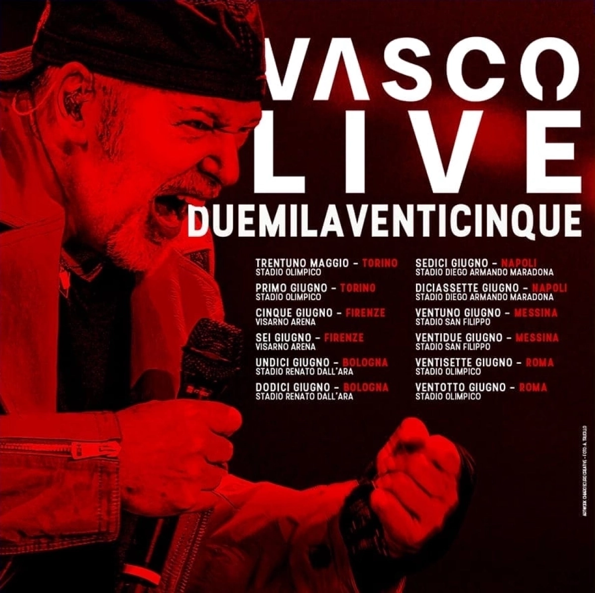 Billets Vasco Rossi (Visarno Arena - Florence)