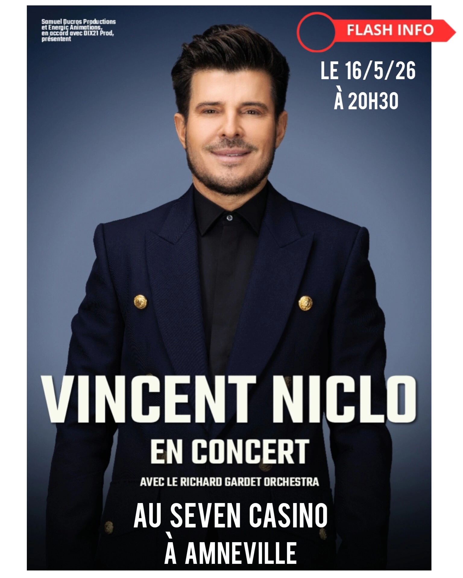 Billets Vincent Niclo (Seven Casino Amneville - Amneville)
