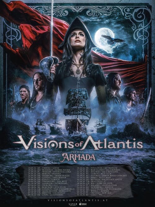 Billets Visions Of Atlantis - Armada Tour 2024 (Hellraiser - Leipzig)