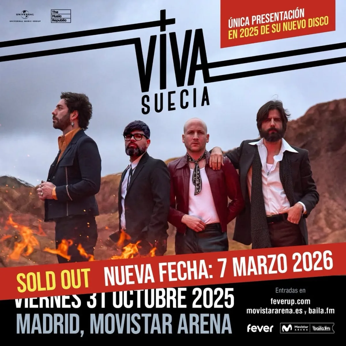 Billets Viva Suecia (Movistar Arena Madrid - Madrid)