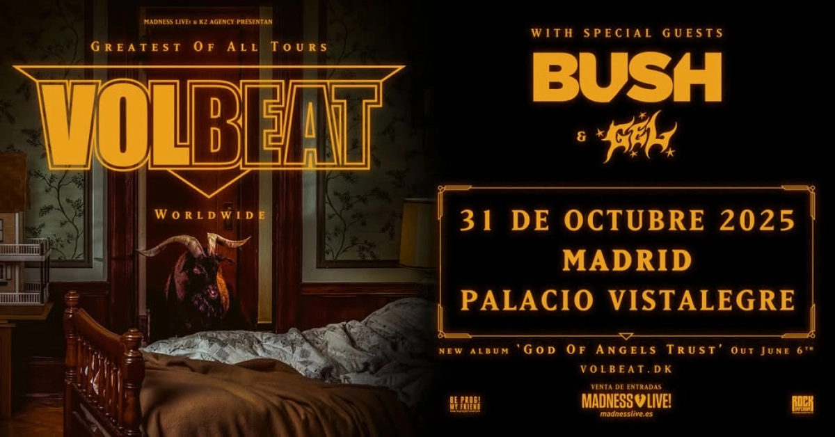 Billets Volbeat (Palacio Vistalegre - Madrid)