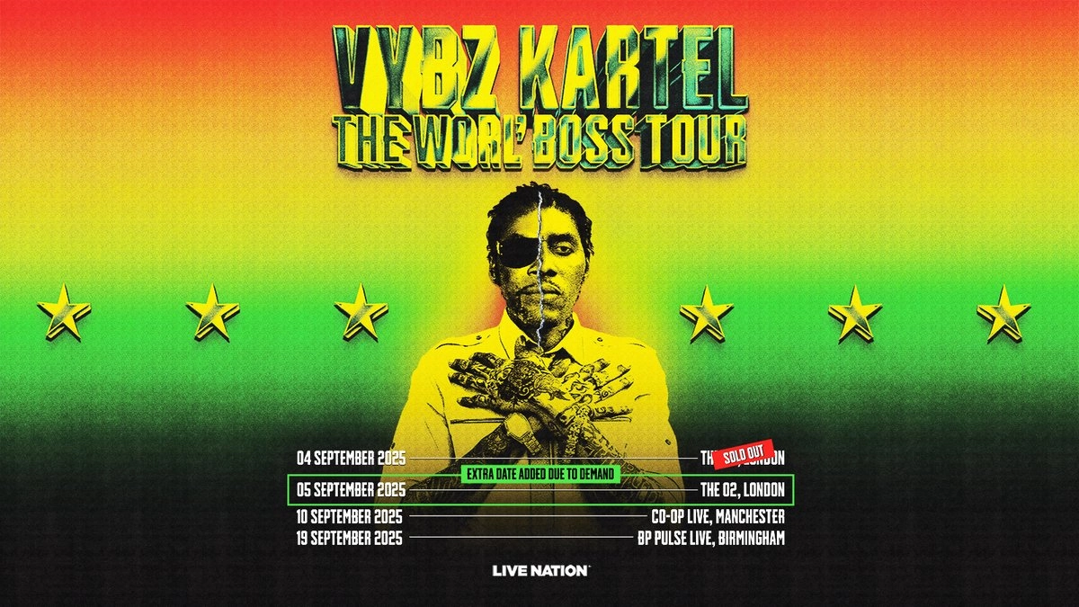 Billets Vybz Kartel (O2 Arena - Londres)