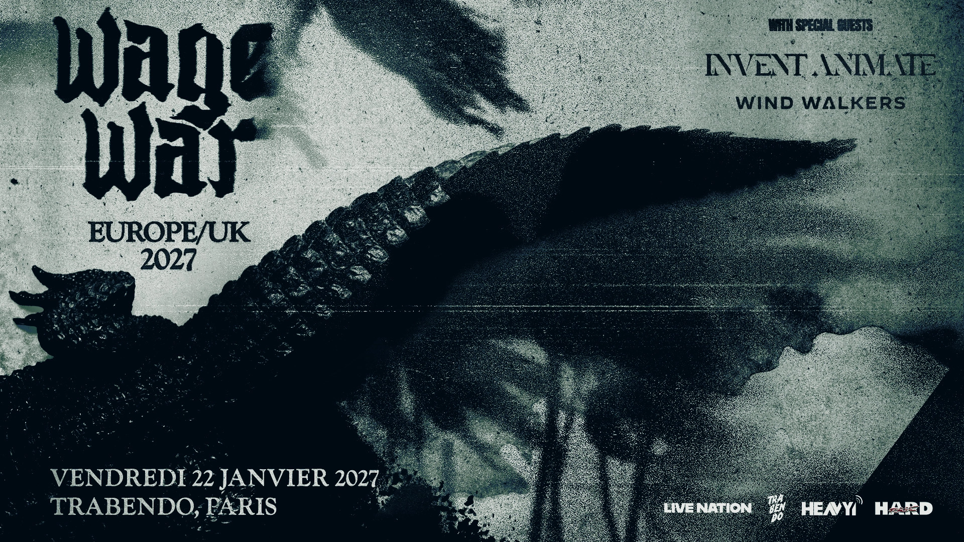 Billets Wage War (Le Trabendo - Paris)