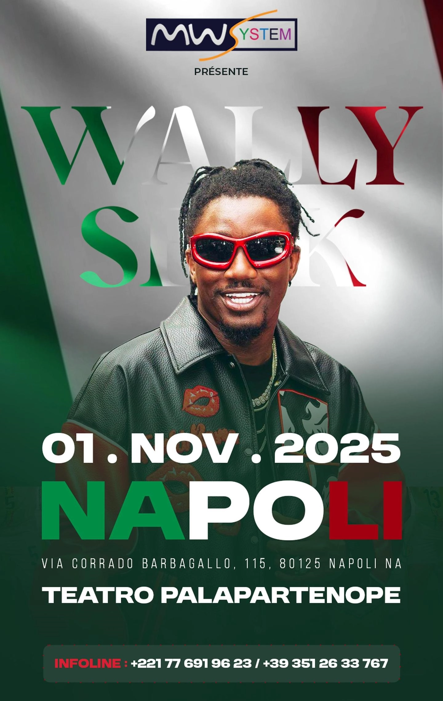 Billets Wally Seck (Palapartenope - Naples)