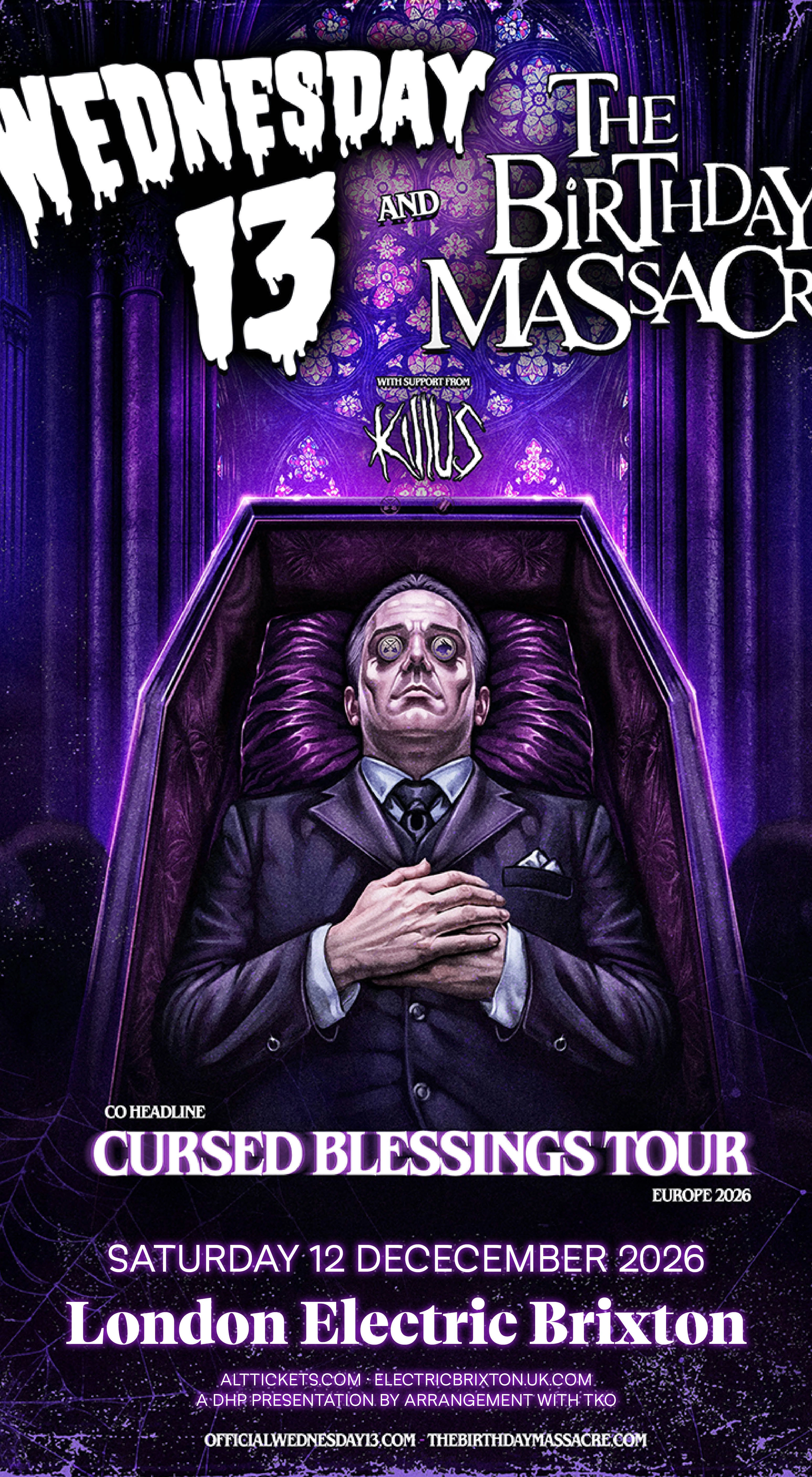 Wednesday 13 - The Birthday Massacre at Electric Brixton Tickets