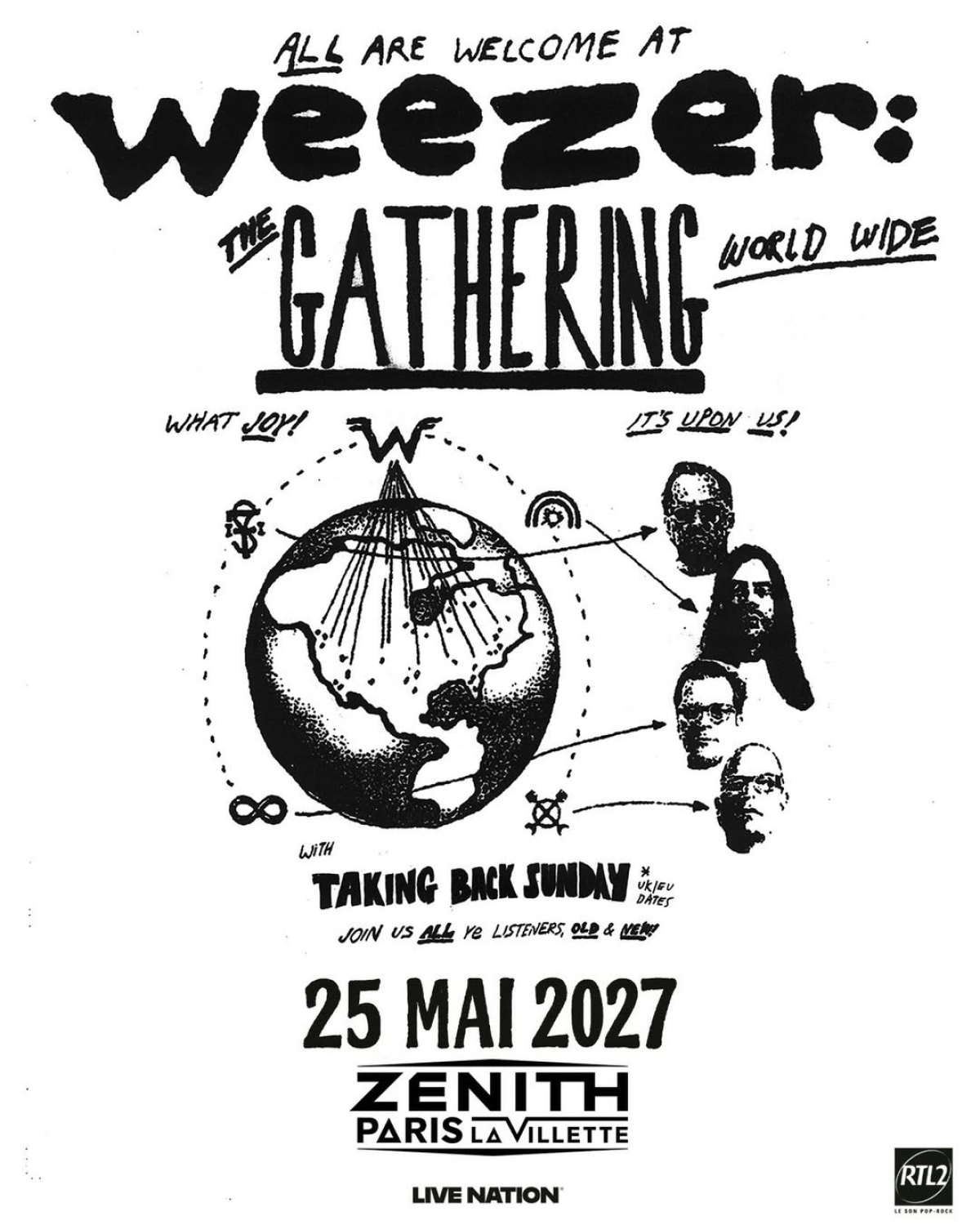 Billets Weezer (Zenith Paris - Paris)