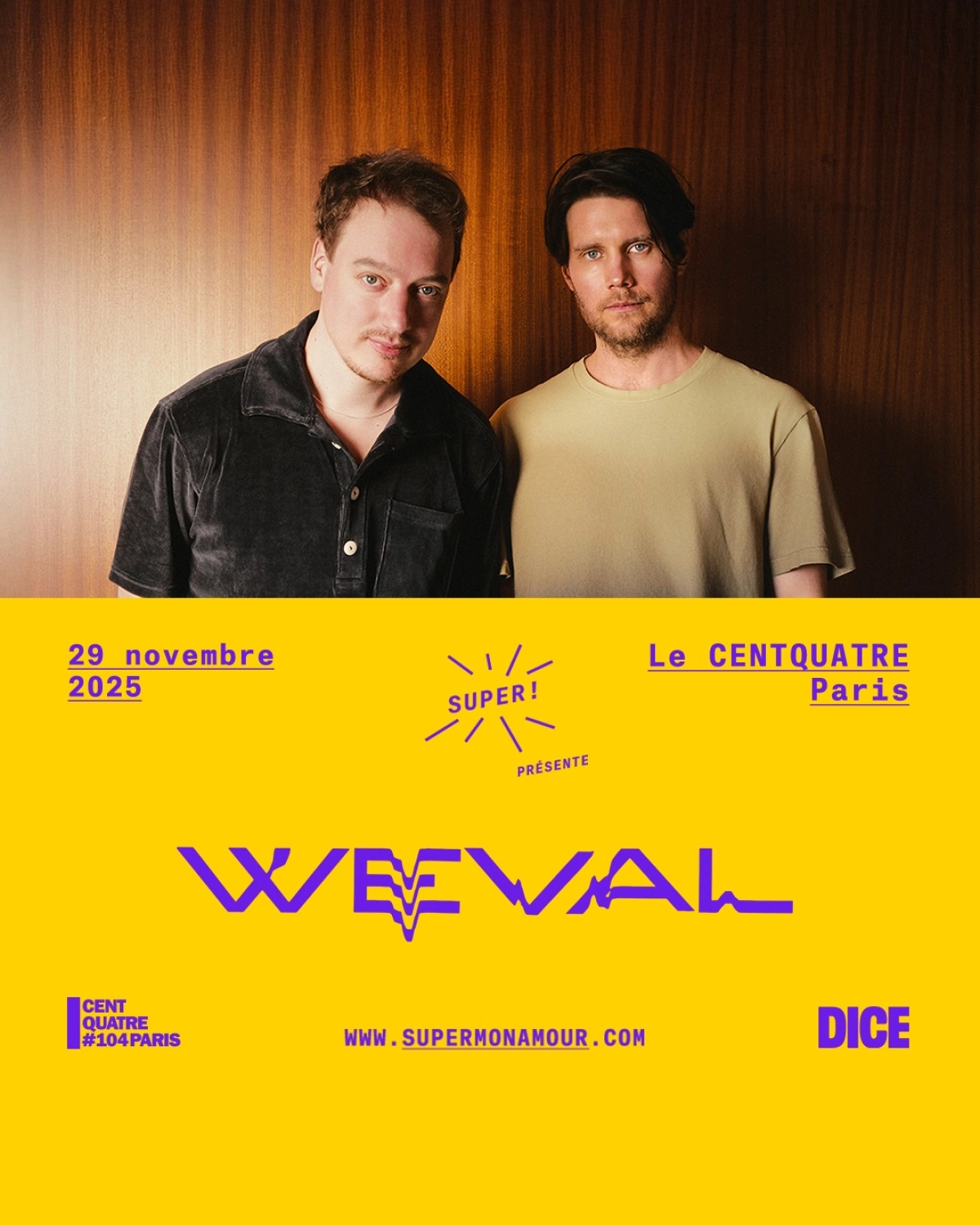 Weval at Le Centquatre Paris Tickets