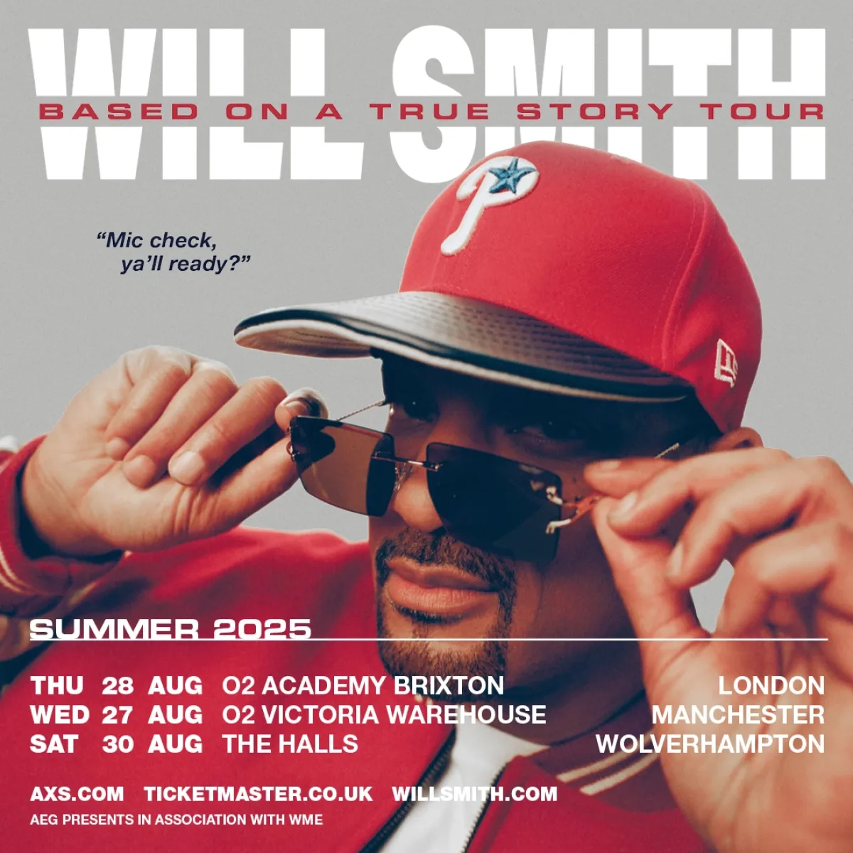 Billets Will Smith (O2 Victoria Warehouse Manchester - Manchester)