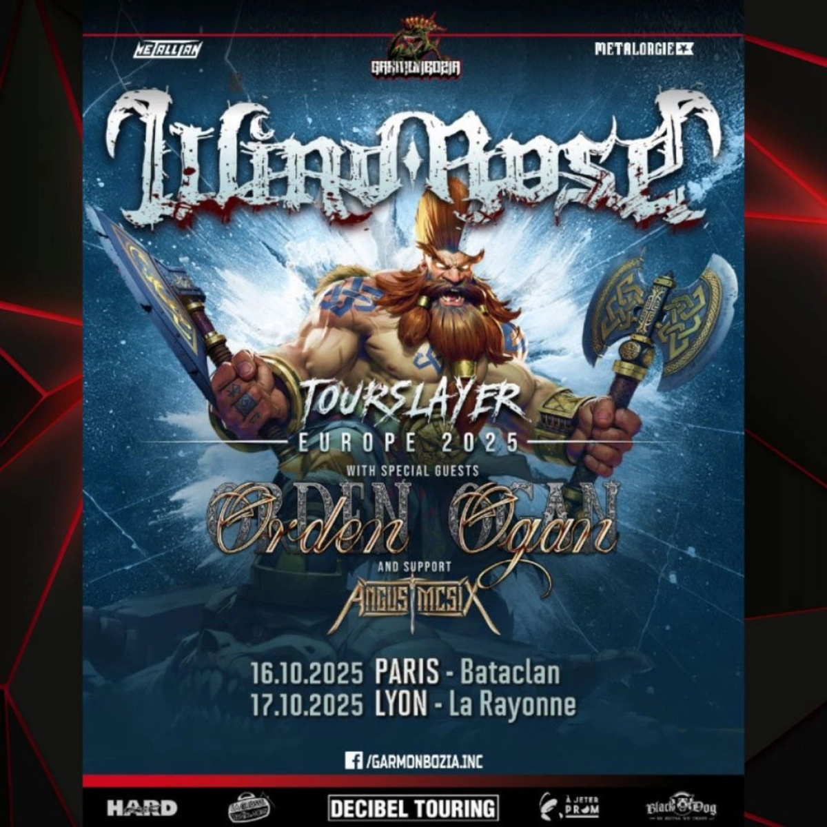 Billets Wind Rose - Orden Ogan - Angus Mc Six (Bataclan - Paris)