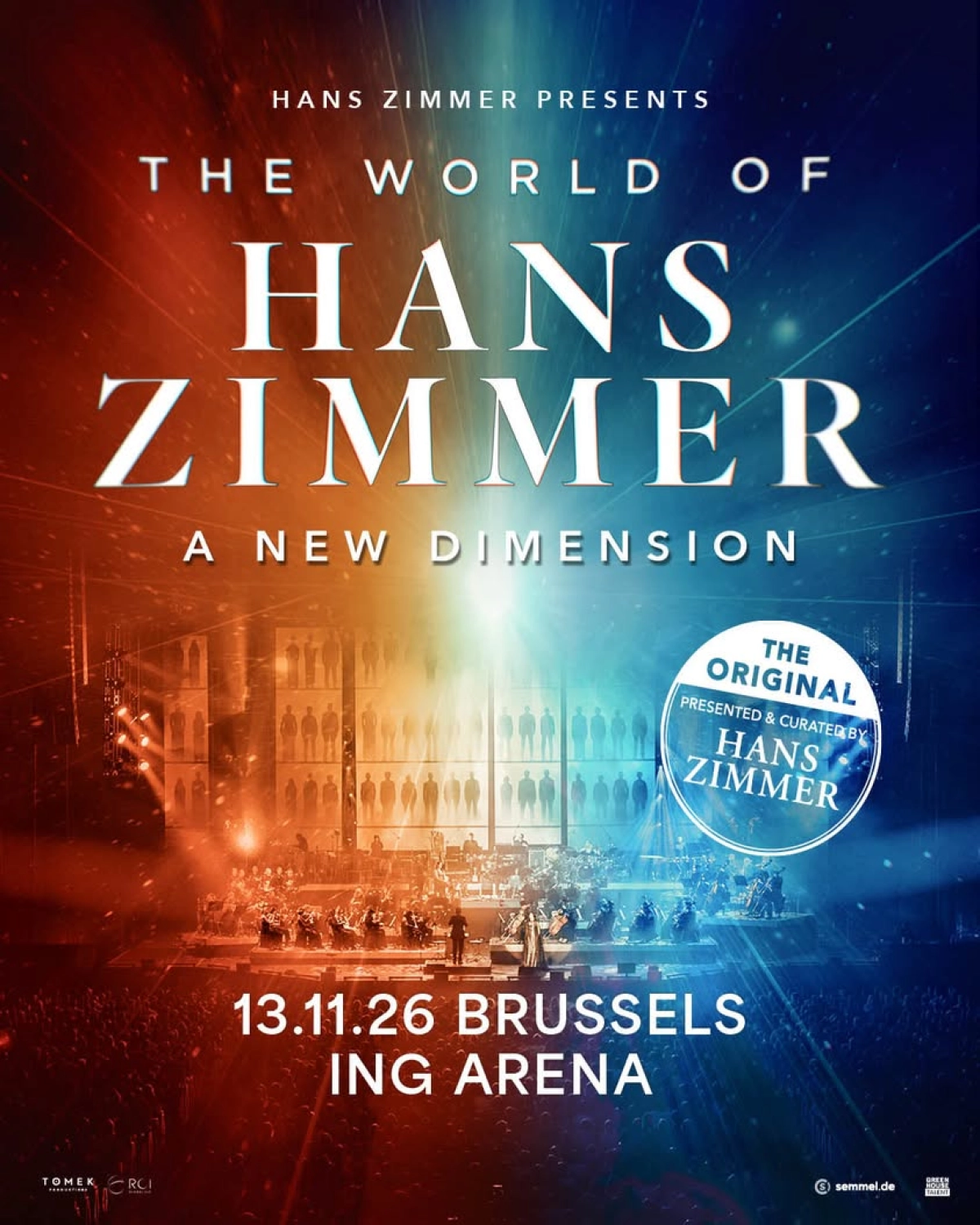Billets World of Hans Zimmer (ING Arena - Bruxelles)