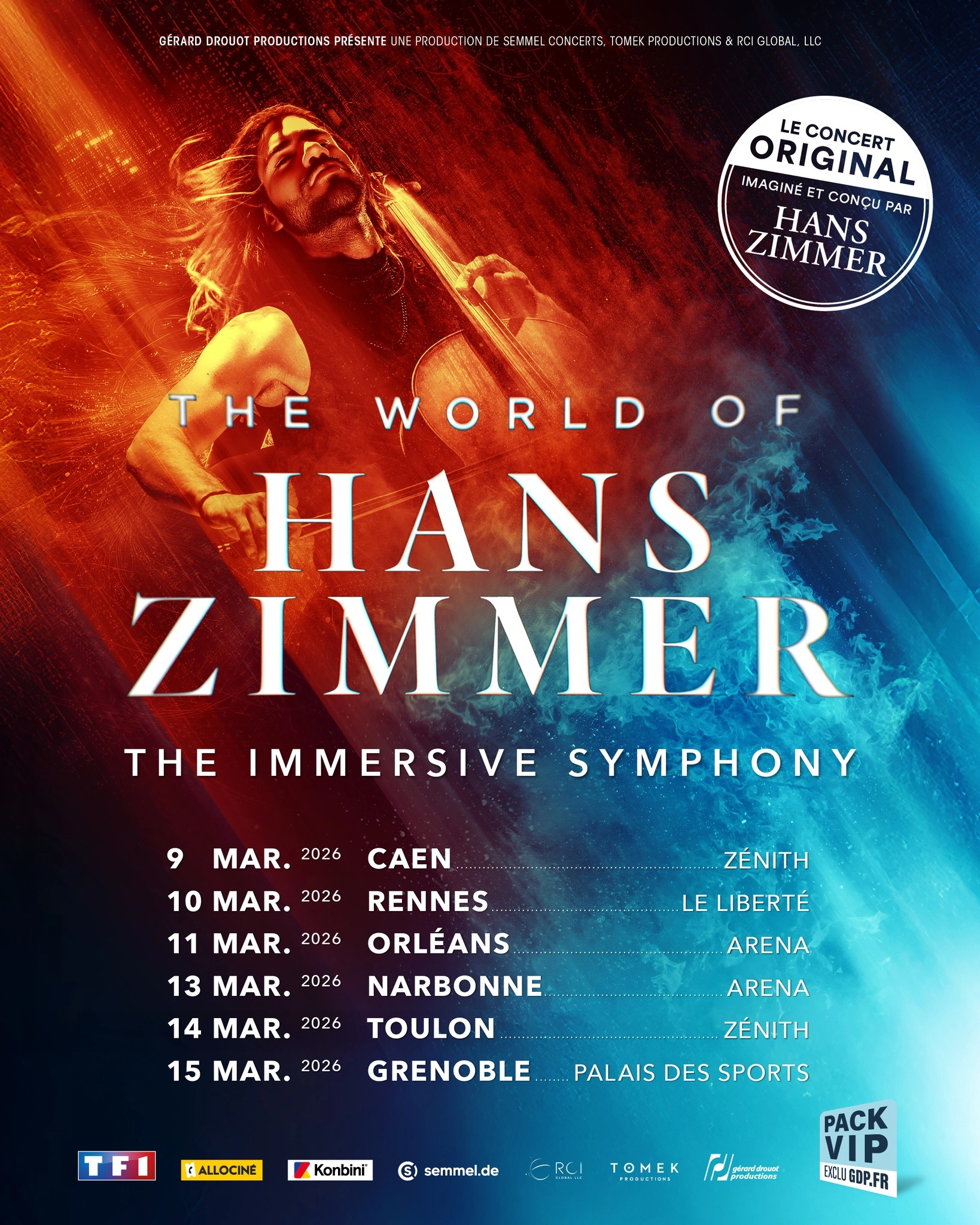 Billets World of Hans Zimmer (Zenith Caen - Caen)