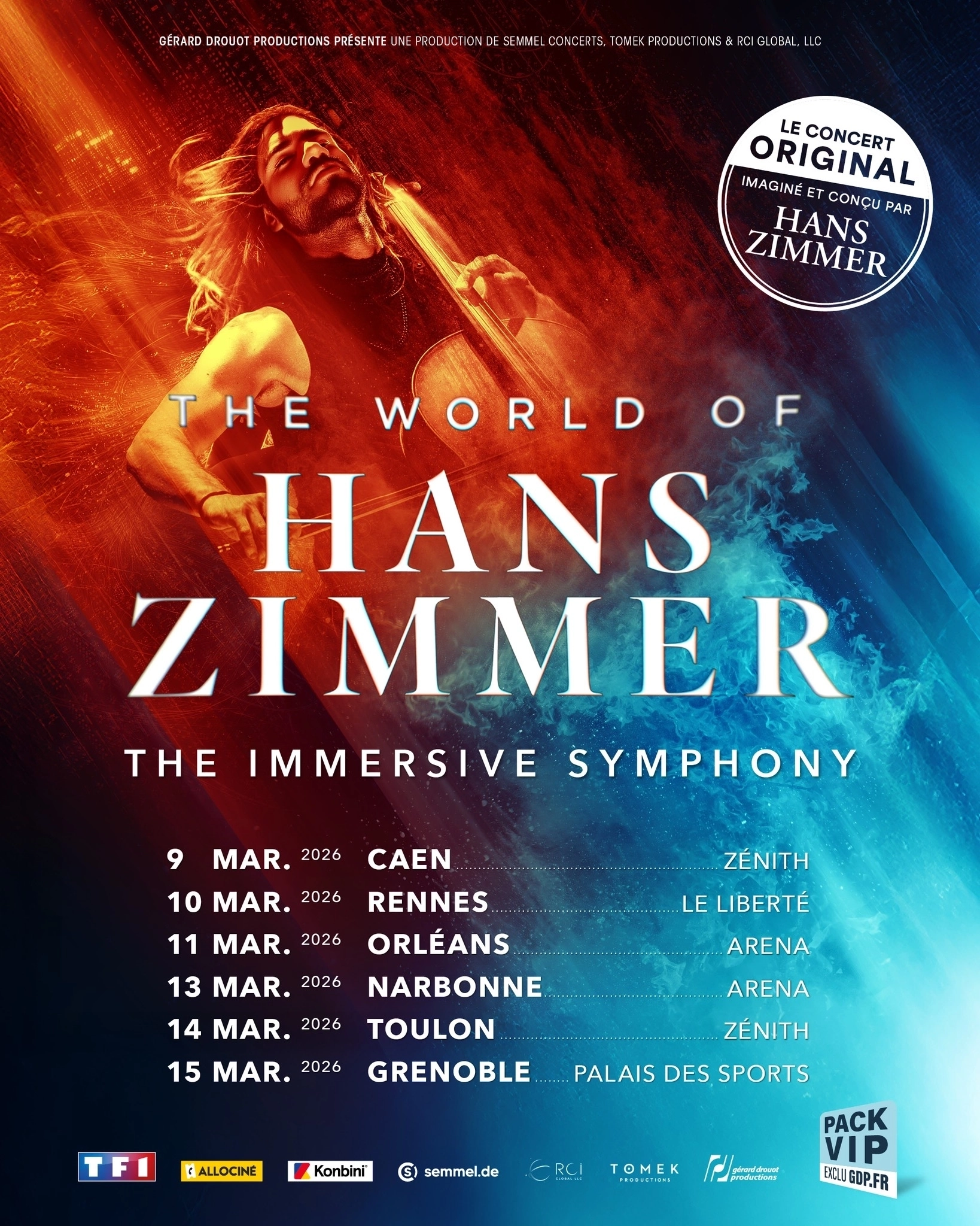 Billets World of Hans Zimmer (Zenith Omega Toulon - Toulon)