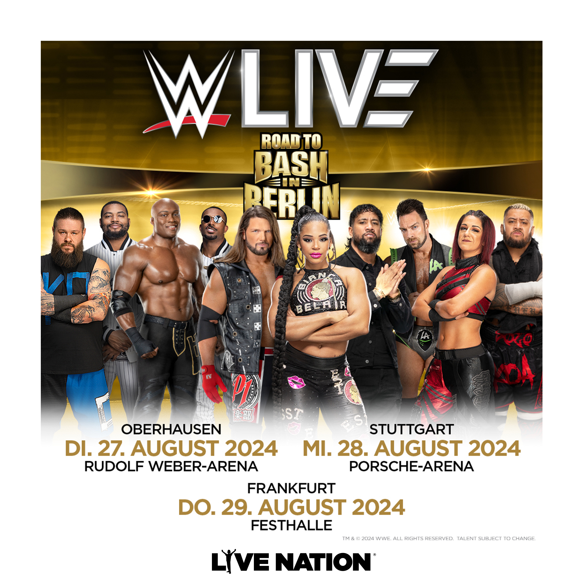 Billets WWE (Porsche-Arena - Stuttgart)