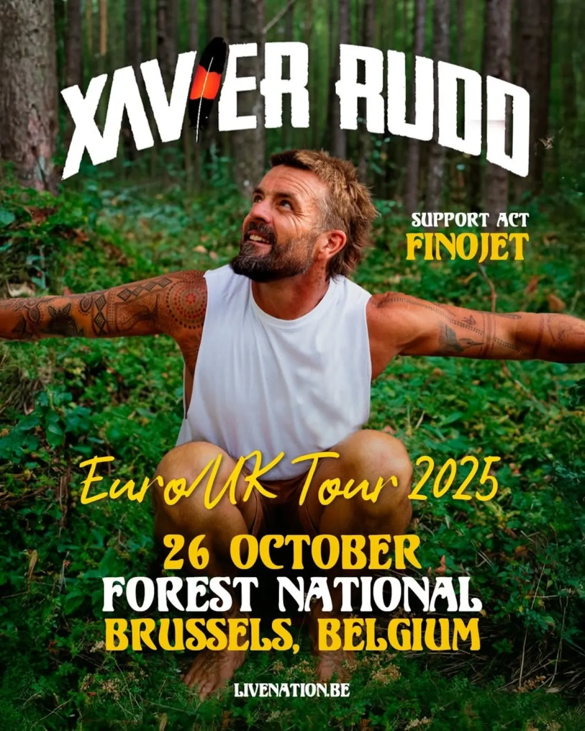 Billets Xavier Rudd (Forest National - Bruxelles)