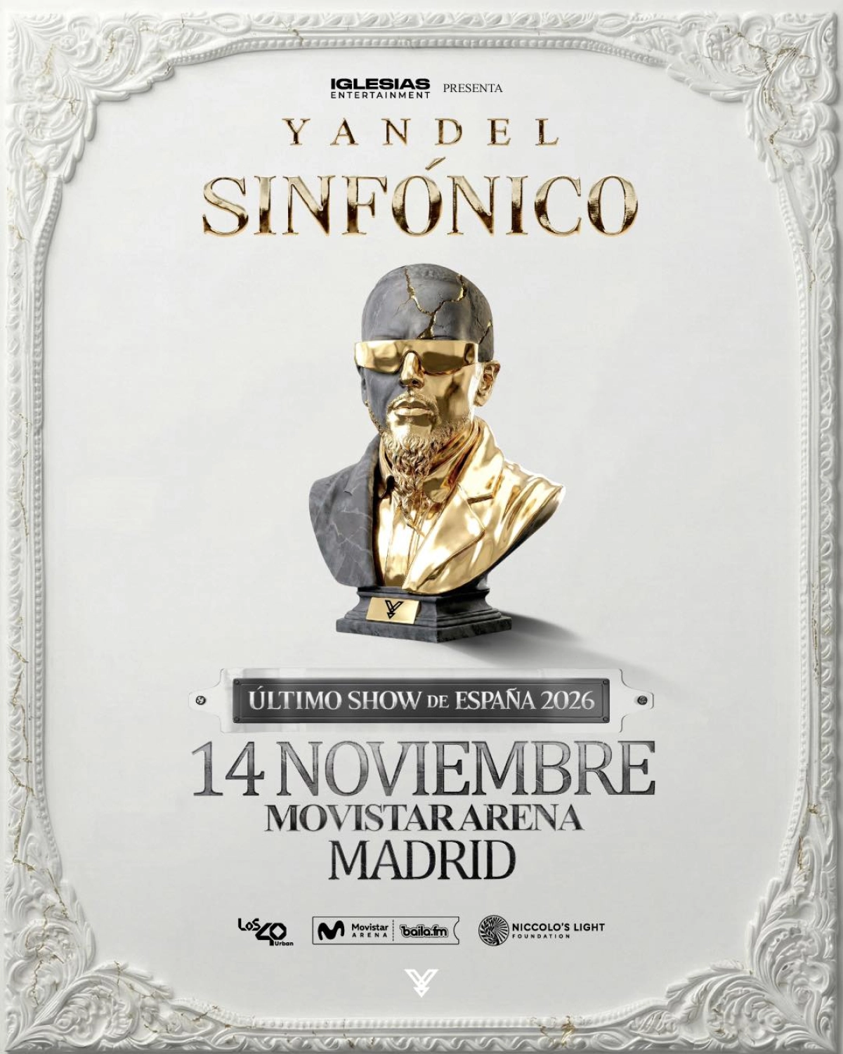 Yandel at Movistar Arena Madrid Tickets