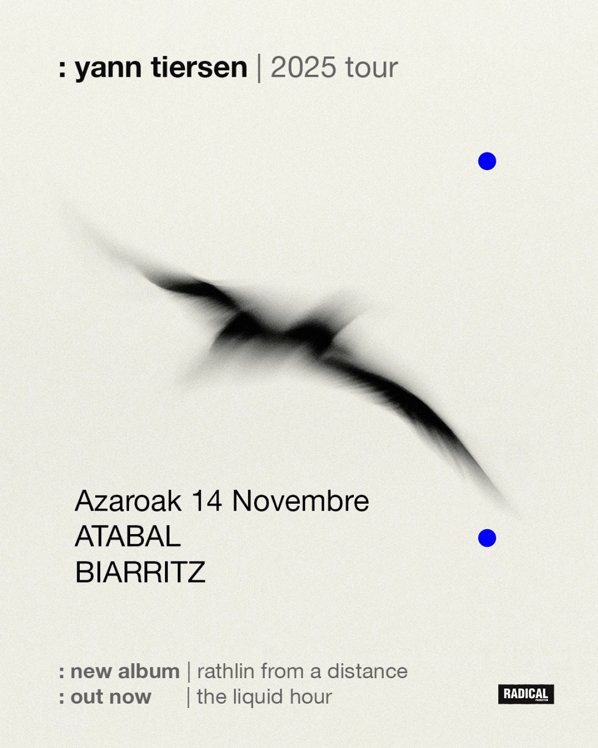 Yann Tiersen at Atabal Tickets