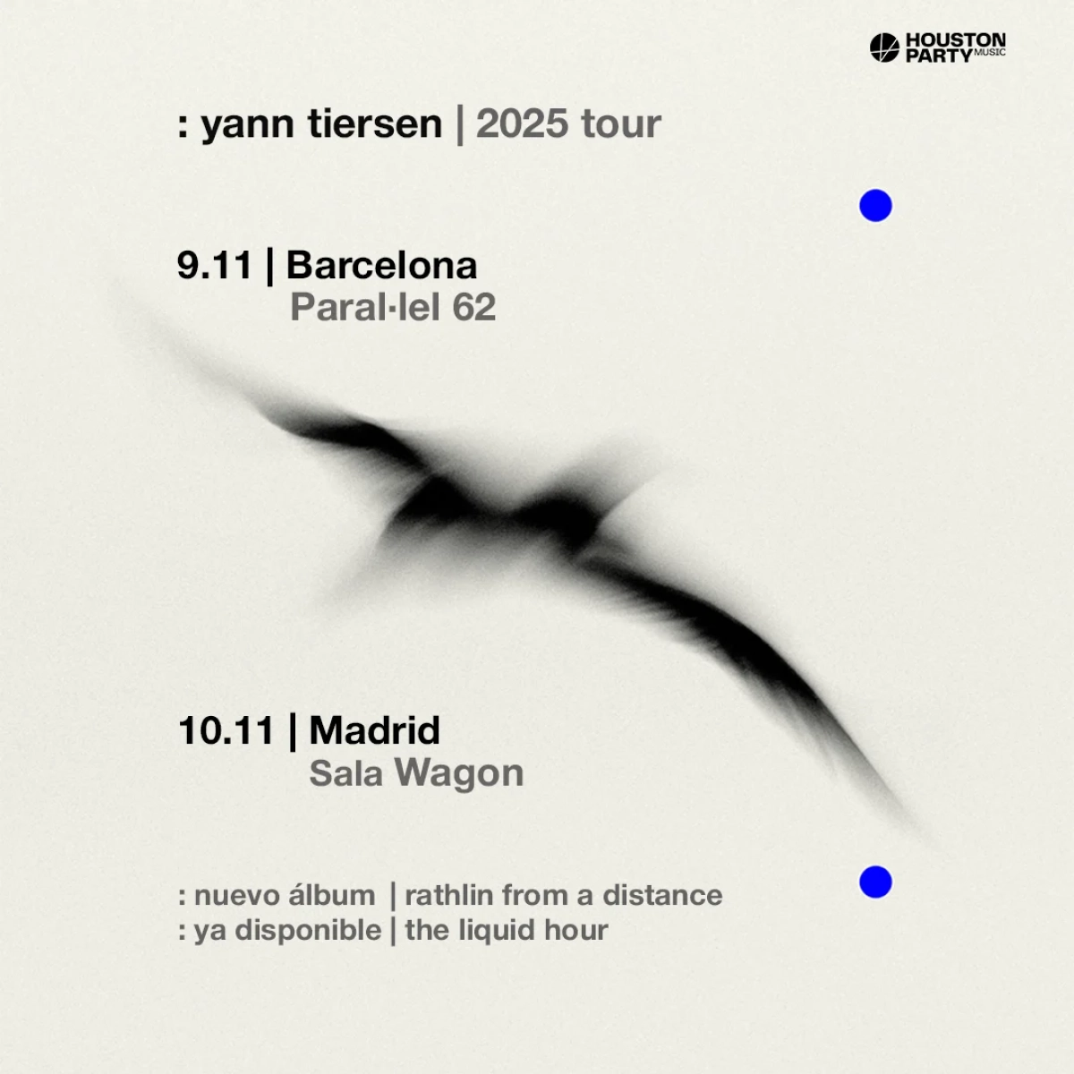 Billets Yann Tiersen (Paral-lel 62 - Barcelone)
