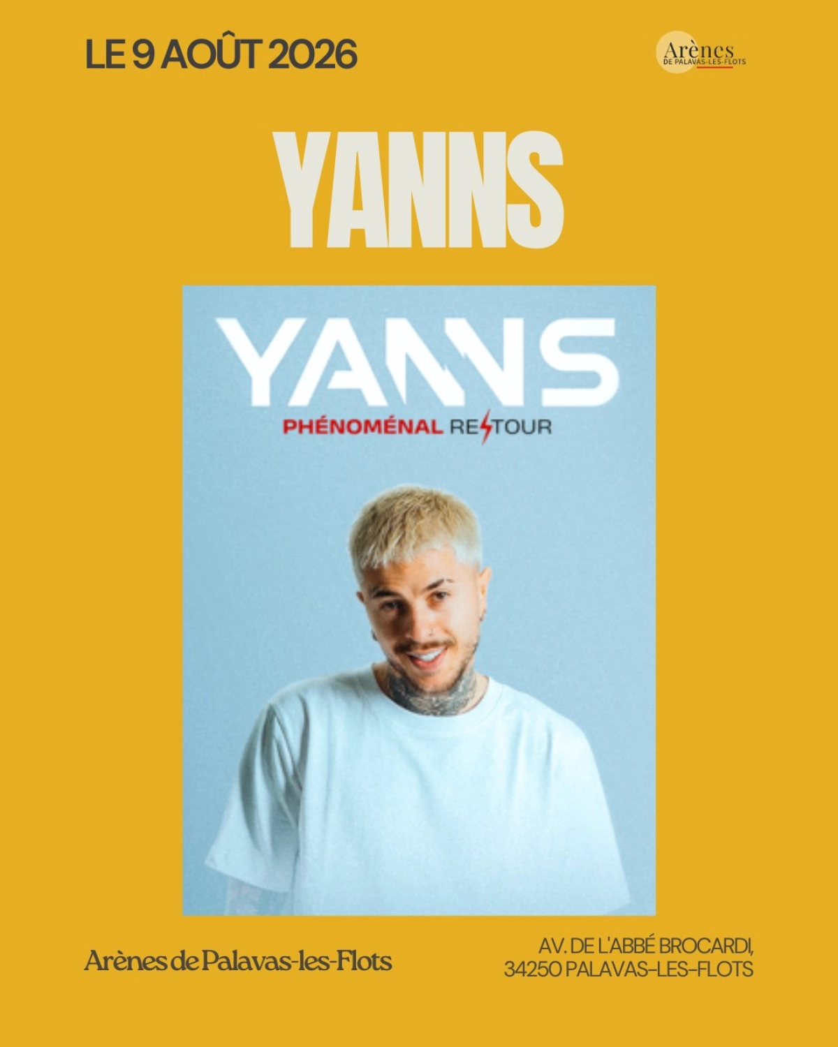 Billets Yanns (Arenes de Palavas - Palavas Les Flots)