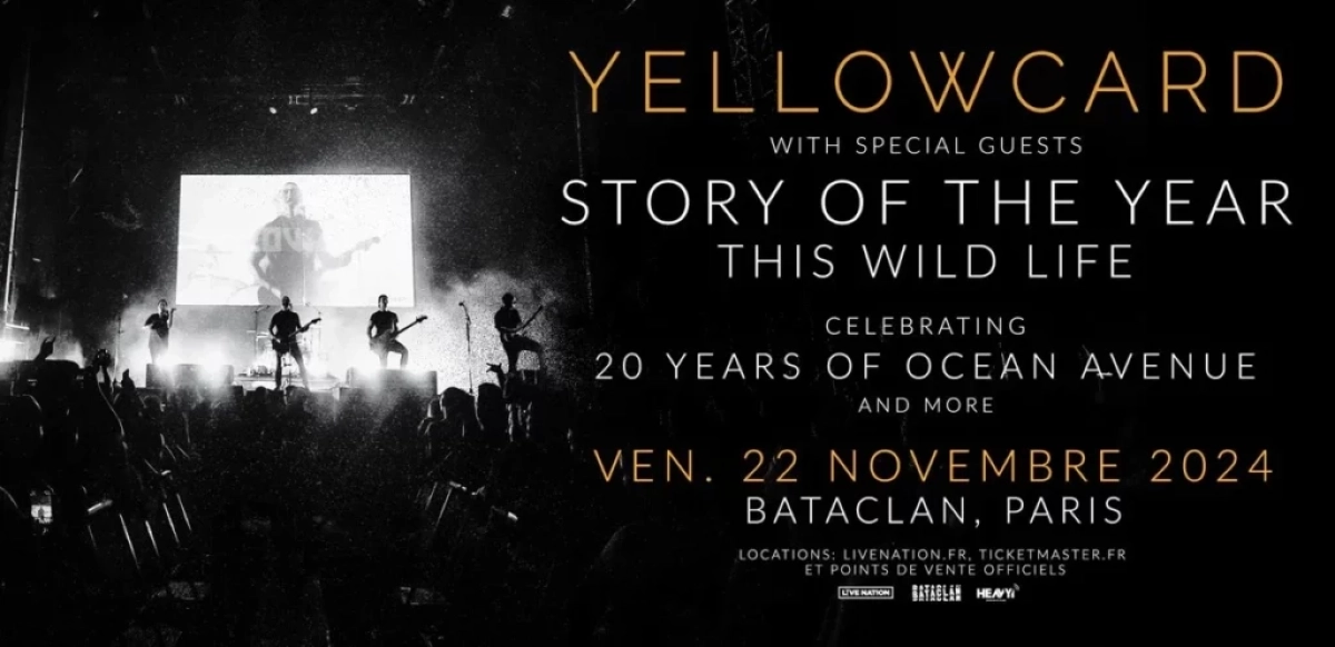 Yellowcard en Bataclan Tickets