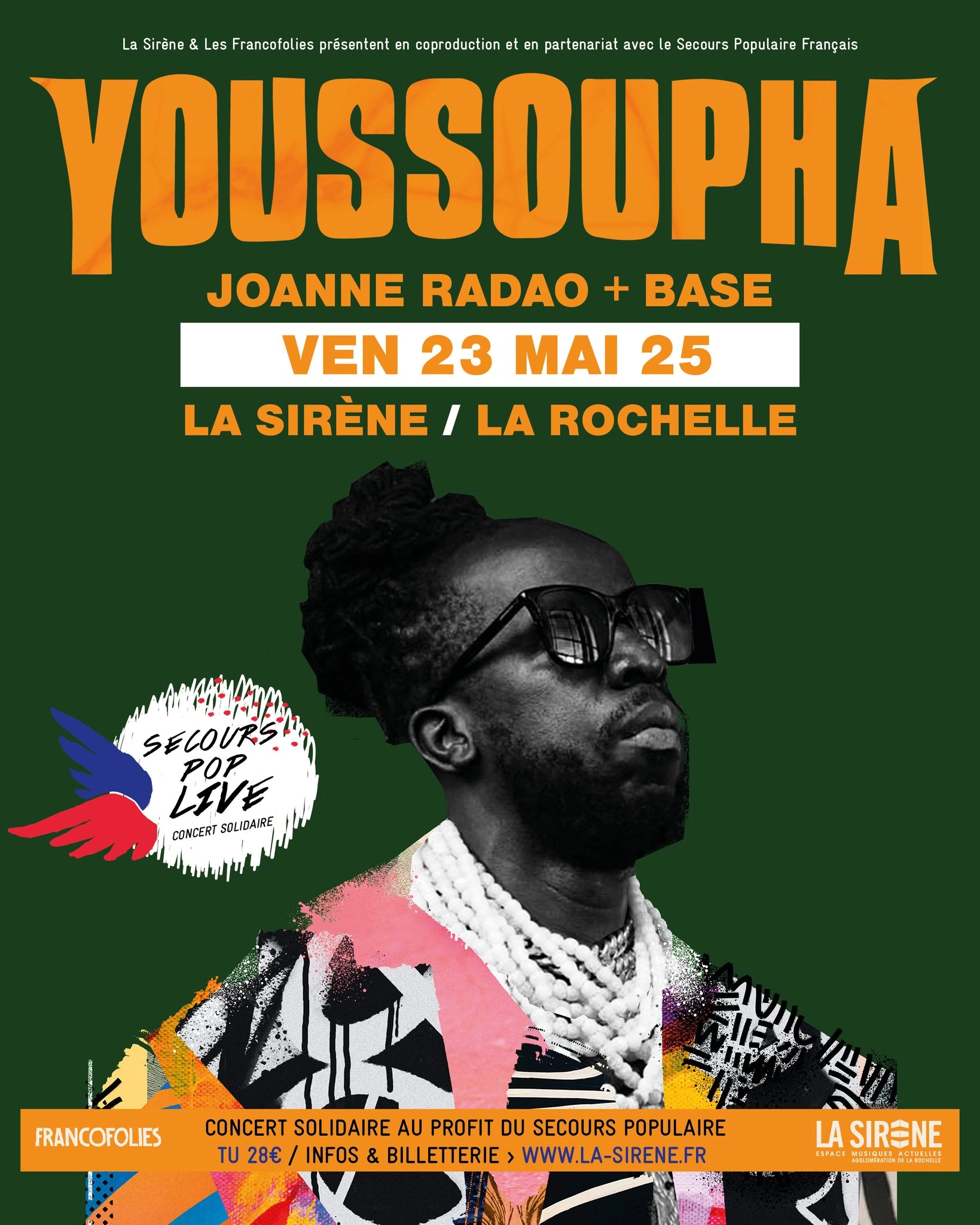 Billets Youssoupha (La Sirene - La Rochelle)